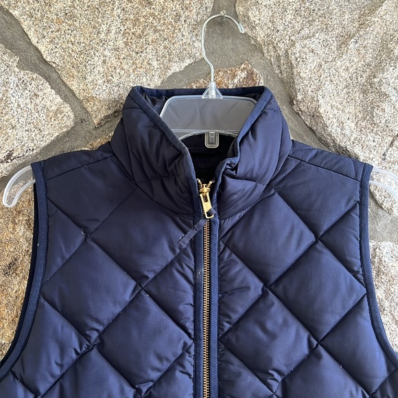 J. Crew Navy Blue Excursion Quilted Vest - Picture 7 of 10